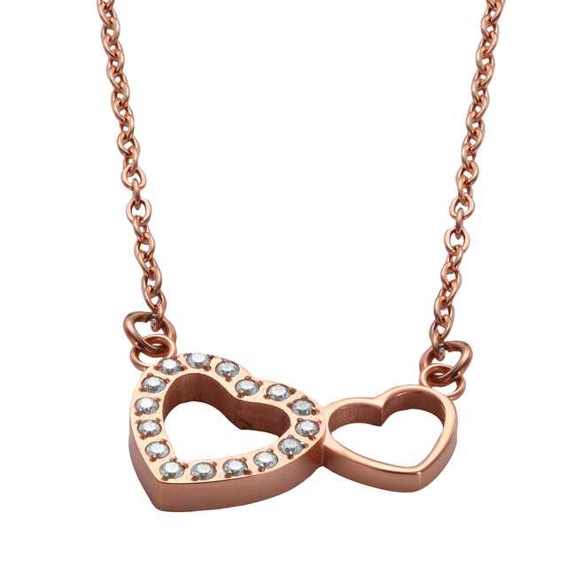 Collar y Dije Enso Para Mujer EJN3553R Rosado