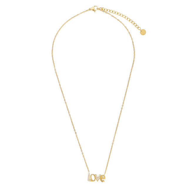 Collar y Dije Enso Para Mujer EJN3557G Dorado