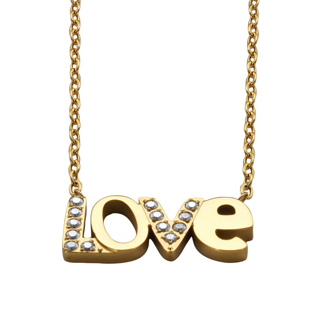 Collar y Dije Enso Para Mujer EJN3557G Dorado