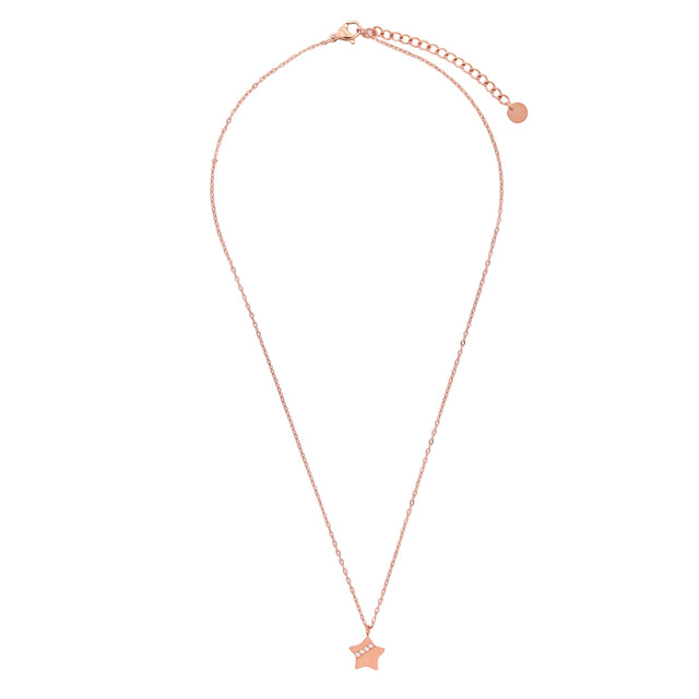 Collar y Dije Enso Para Mujer EJN3573R Rosado