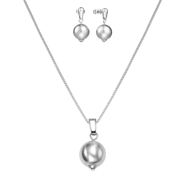 Set De Aretes y Collar de Acero Inoxidable Enso para Dama EJS3323S Acero