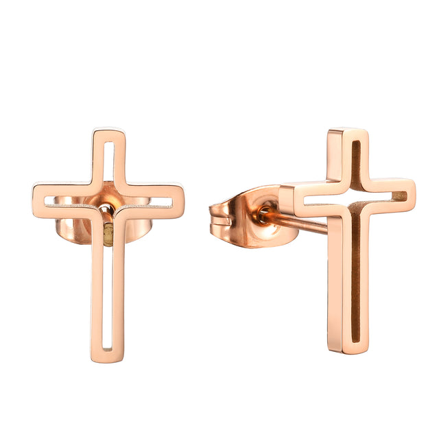 Set de Aretes Enso Acero Inoxidable Mujer EJS3338R color Oro Rosa