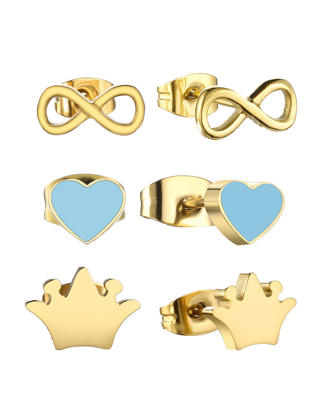 Set de Aretes Enso Acero Inoxidable Mujer EJS3339G Dorado
