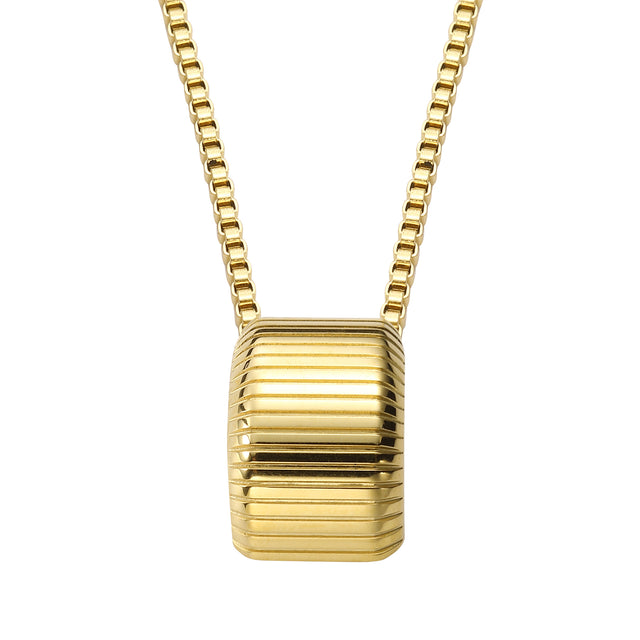 Set de Collar y Aretes Acero Inoxidable Enso Para Mujer EJS3375G Dorado