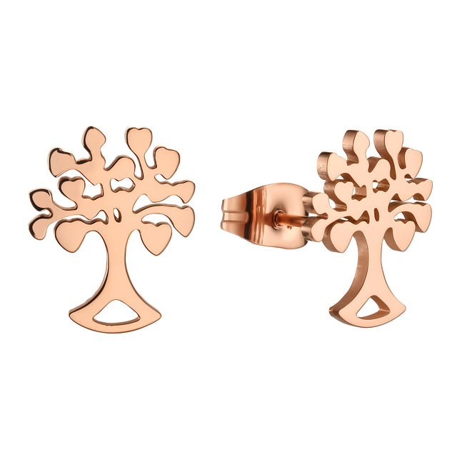 Set de Collar y Aretes de Acero Inoxidable Enso Para Mujer EJS3403R