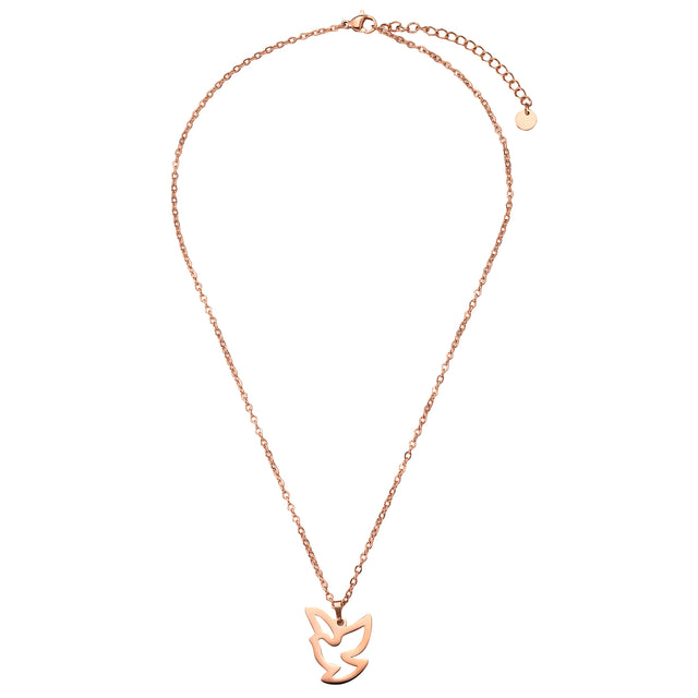 Set de Collar y Aretes de Acero Inoxidable Enso Para Mujer EJS3407R