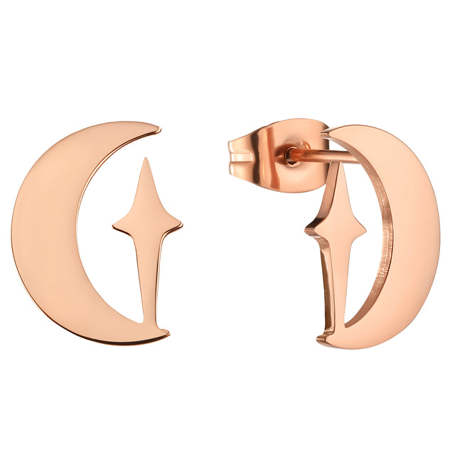 Set de Collar y Aretes de Acero Inoxidable Enso Para Mujer EJS3412R