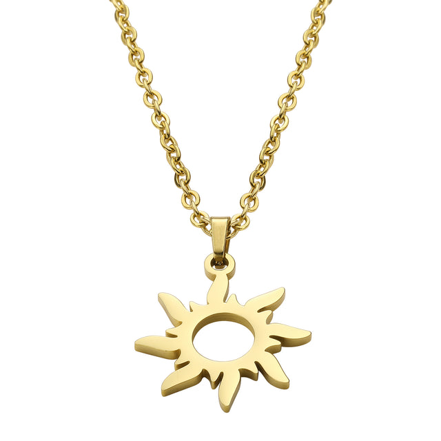 Set de Collar y Aretes de Acero Inoxidable Enso Para Mujer EJS3414G Dorado