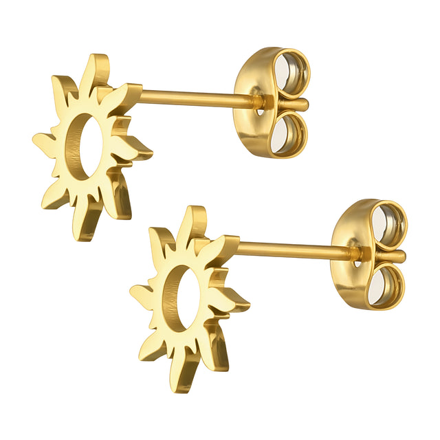 Set de Collar y Aretes de Acero Inoxidable Enso Para Mujer EJS3414G Dorado
