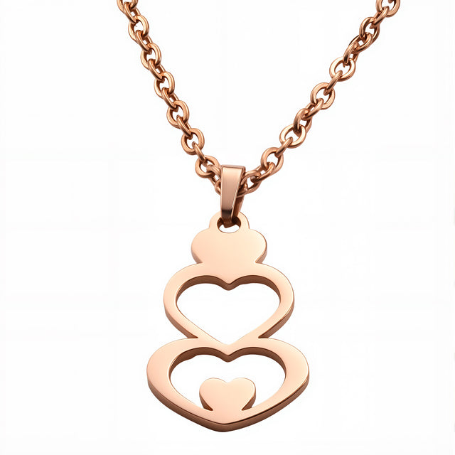 Set de Collar y Aretes de Acero Inoxidable Enso Para Mujer EJS3415R