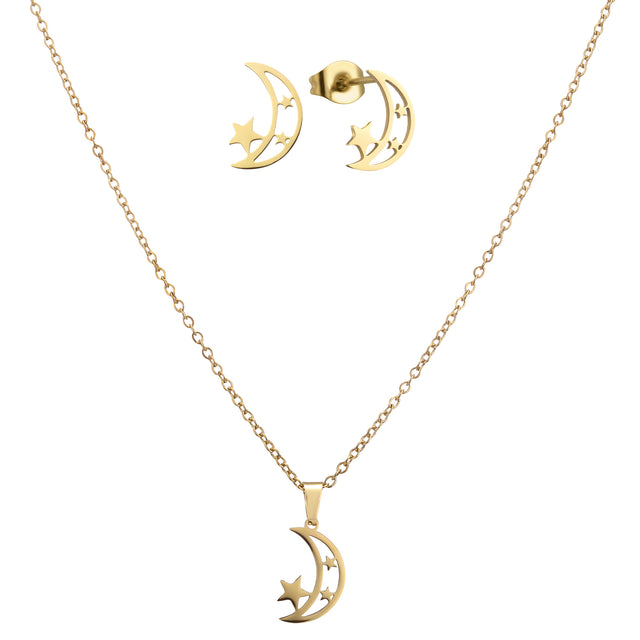 Set de Collar y Aretes Enso Para Mujer EJS3455G Dorado