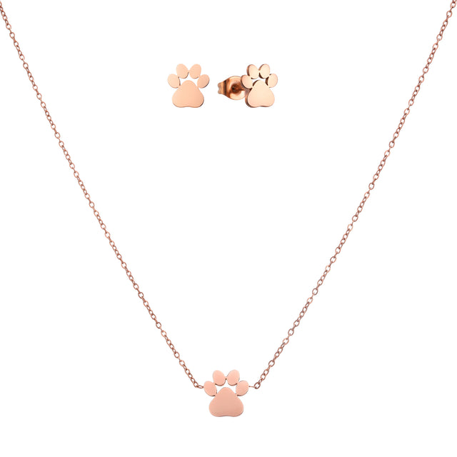 Set de Collar y Aretes Enso Para Mujer EJS3462M Rosado