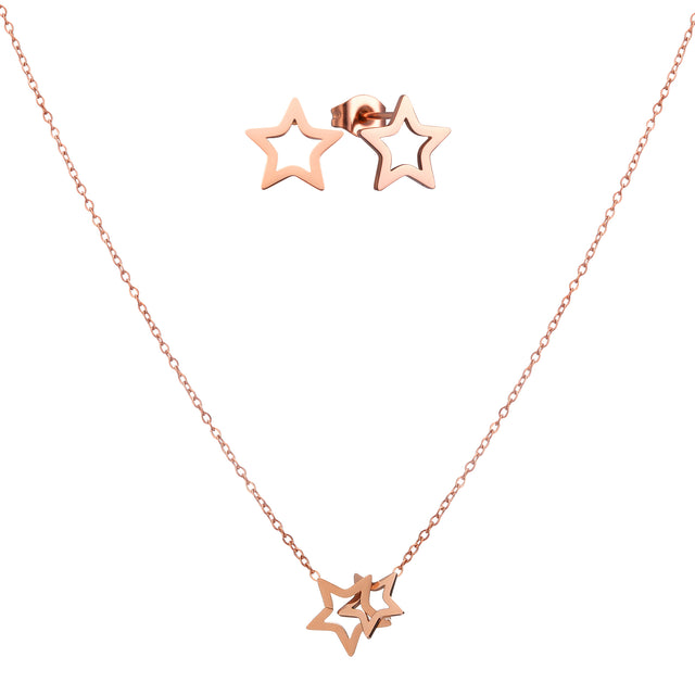 Set de Collar y Aretes Enso Para Mujer EJS3463R Rosado