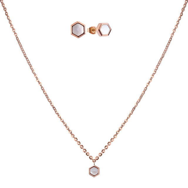 Set de Aretes Enso Para Mujer EJS3502R Rosado