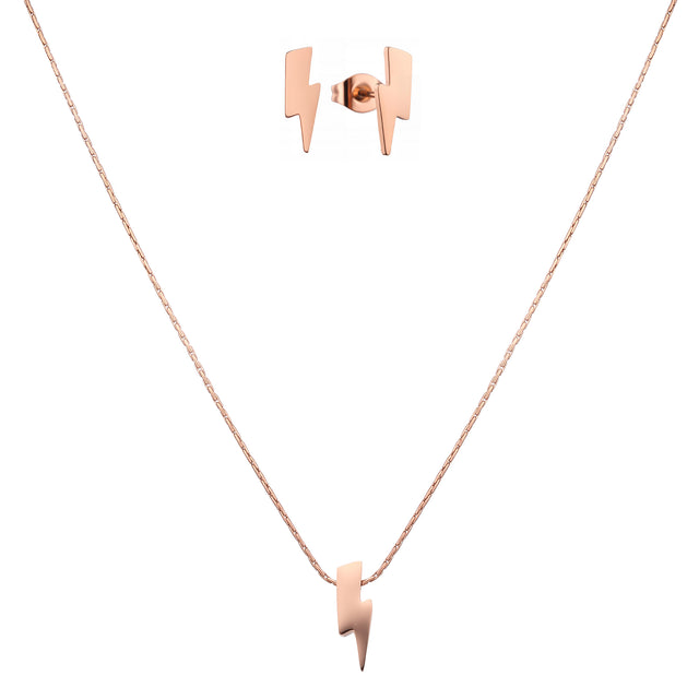 Set de Collar y Aretes Enso Para Mujer EJS3534R Rosado