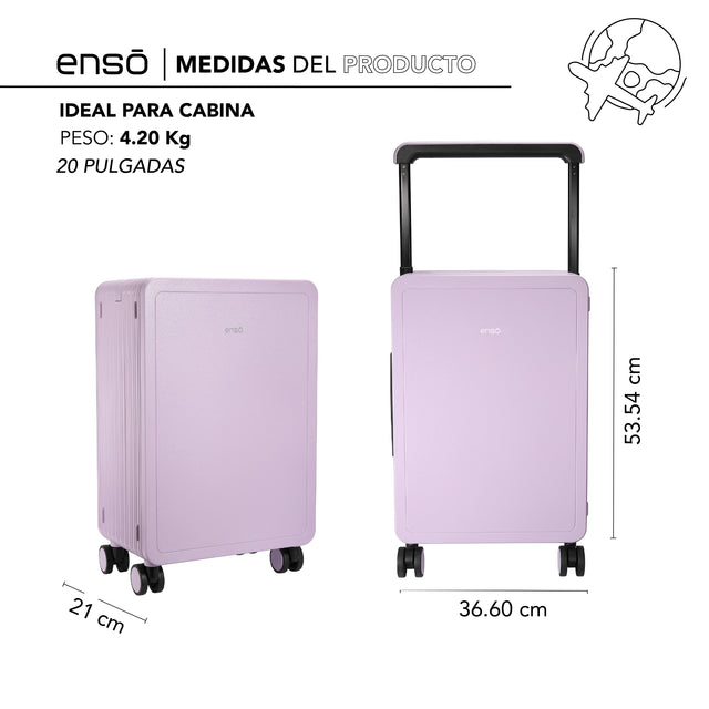 Equipaje de mano Enso EL2401PU 20" Lila