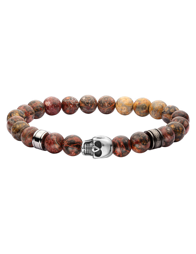 Pulsera Enso Acero Inoxidable Para Hombre EMB135BR Color Café