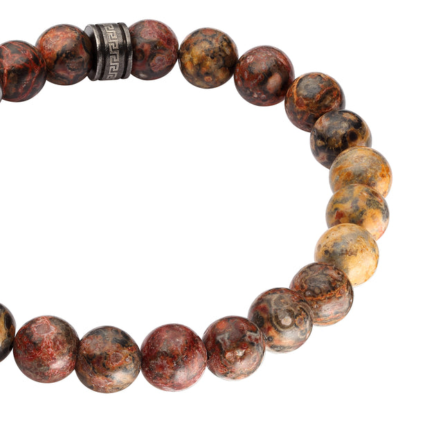 Pulsera Enso Acero Inoxidable Para Hombre EMB135BR Color Café