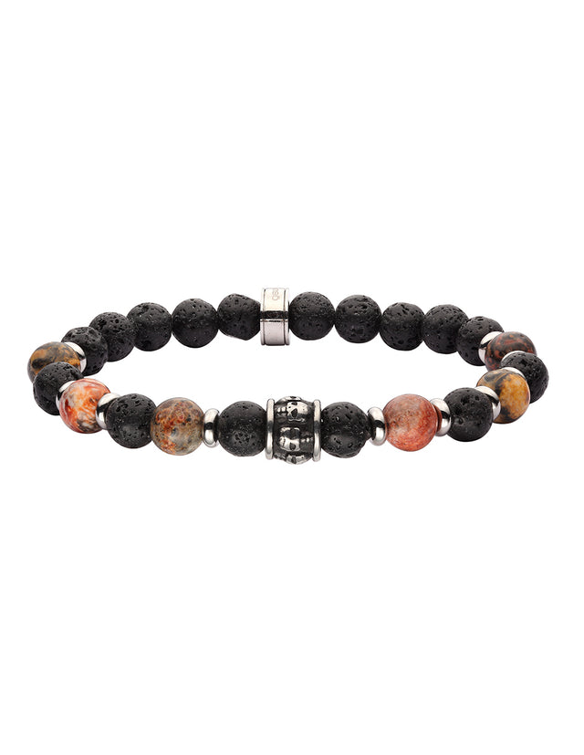 Pulsera Enso Acero Inoxidable Para Hombre EMB136B Color Negro