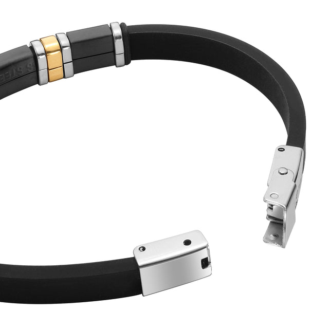 Pulsera Enso Acero Inoxidable Para Hombre EMB158B Negro