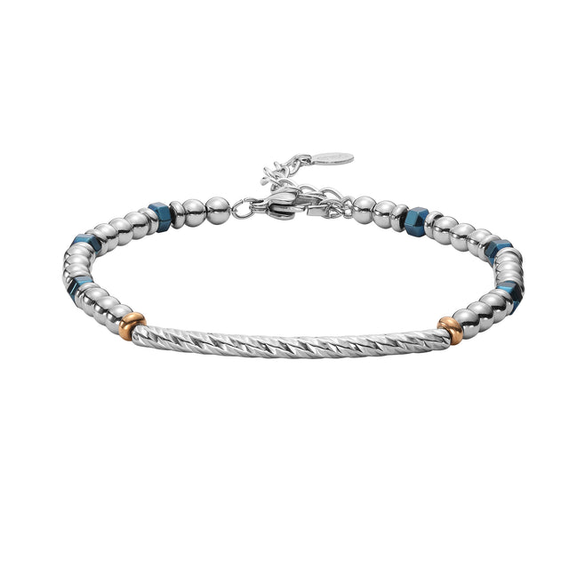 Pulsera Enso Acero Inoxidable Para Hombre EMB170S Plateado