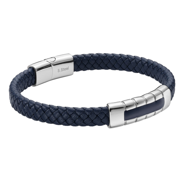 Pulsera Enso Acero Inoxidable Para Hombre EMB173BL Azul