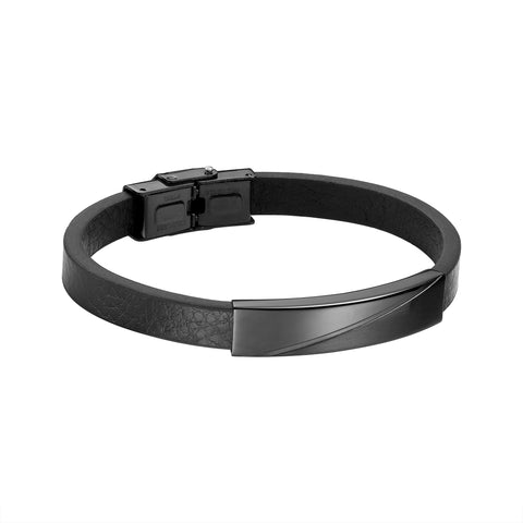 Pulsera de Acero Inoxidable Enso Para Hombre EMB187B Negro