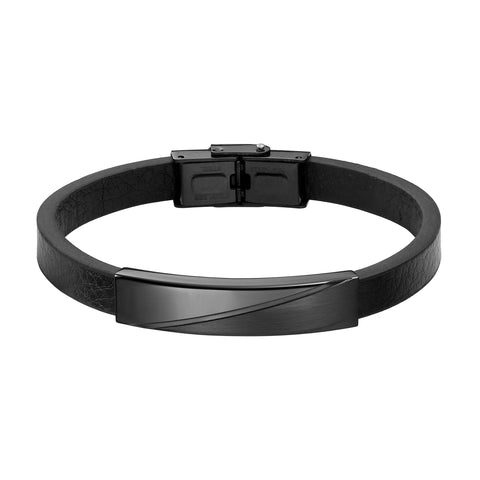 Pulsera de Acero Inoxidable Enso Para Hombre EMB187B Negro