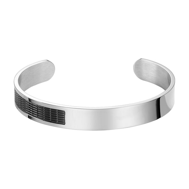Pulsera de Acero Inoxidable Enso Para Hombre EMB189S Plateado