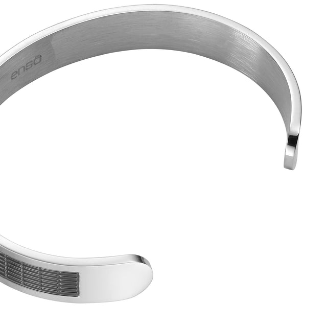 Pulsera de Acero Inoxidable Enso Para Hombre EMB189S Plateado