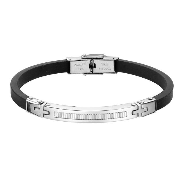 Pulsera de Acero Inoxidable Enso Para Hombre EMB190S Negro