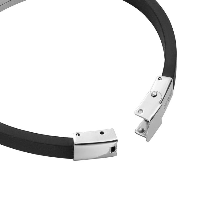 Pulsera de Acero Inoxidable Enso Para Hombre EMB191S Negro