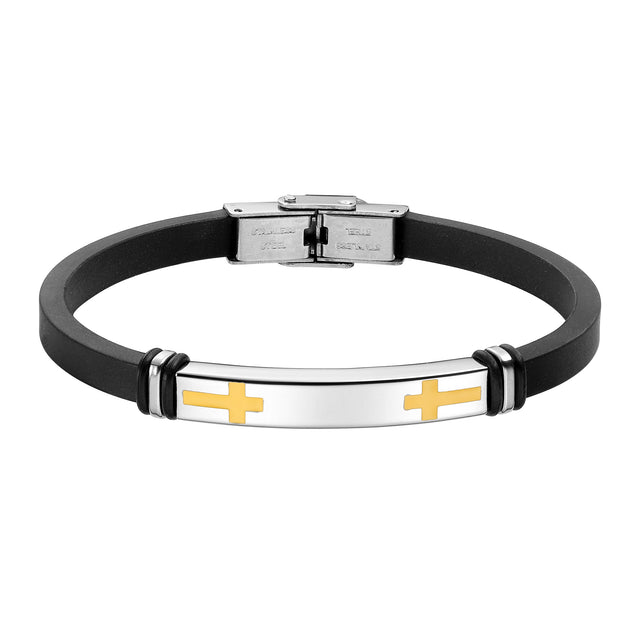 Pulsera de Acero Inoxidable Enso Para Hombre EMB191S Negro