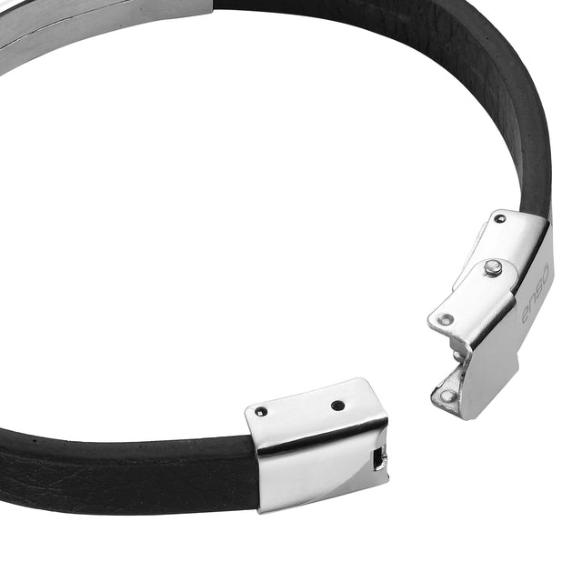 Pulsera de Acero Inoxidable Enso Para Hombre EMB196S Negro