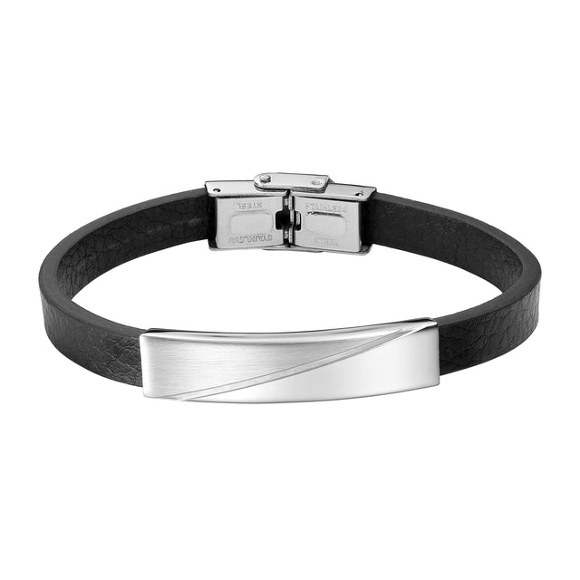 Pulsera de Acero Inoxidable Enso Para Hombre EMB196S Negro