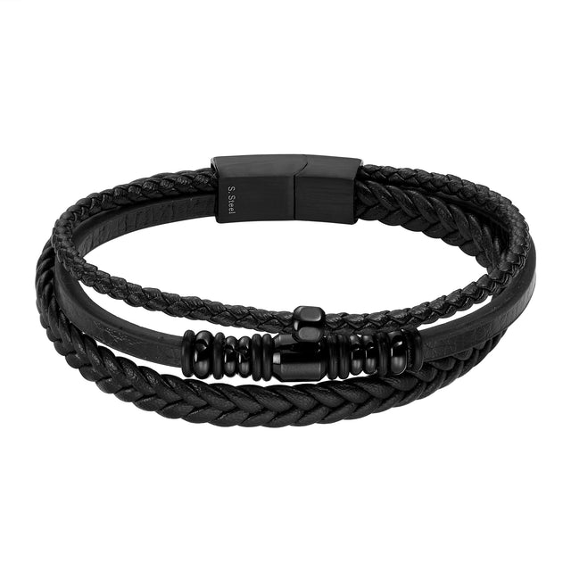 Pulsera de Acero Inoxidable Enso Para Hombre EMB197B Café