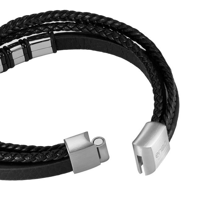 Pulsera Enso Para Hombre EMB297B Negro
