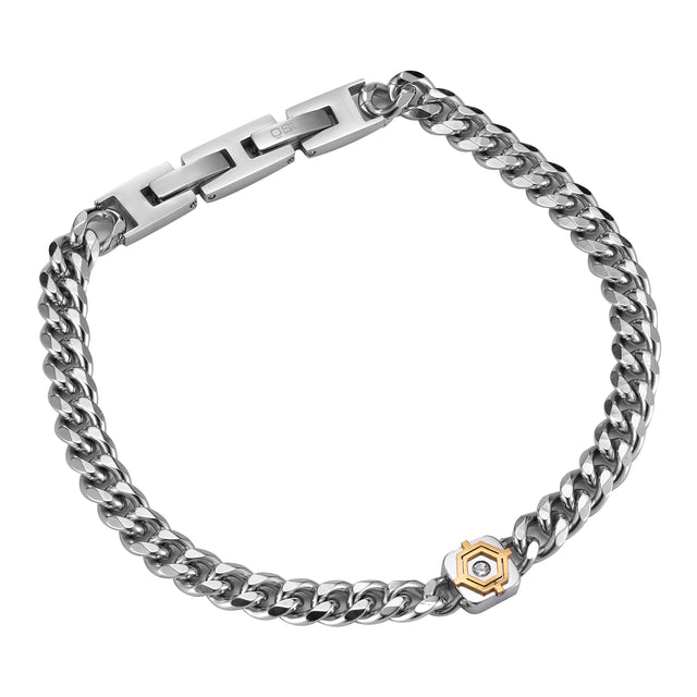 Pulsera Enso Para Hombre EMB302S Acero
