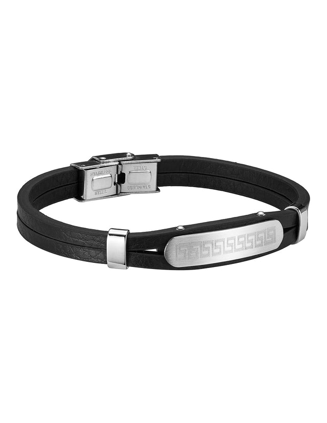 Pulsera Enso Hombre Moda EMB330B Greek Plate