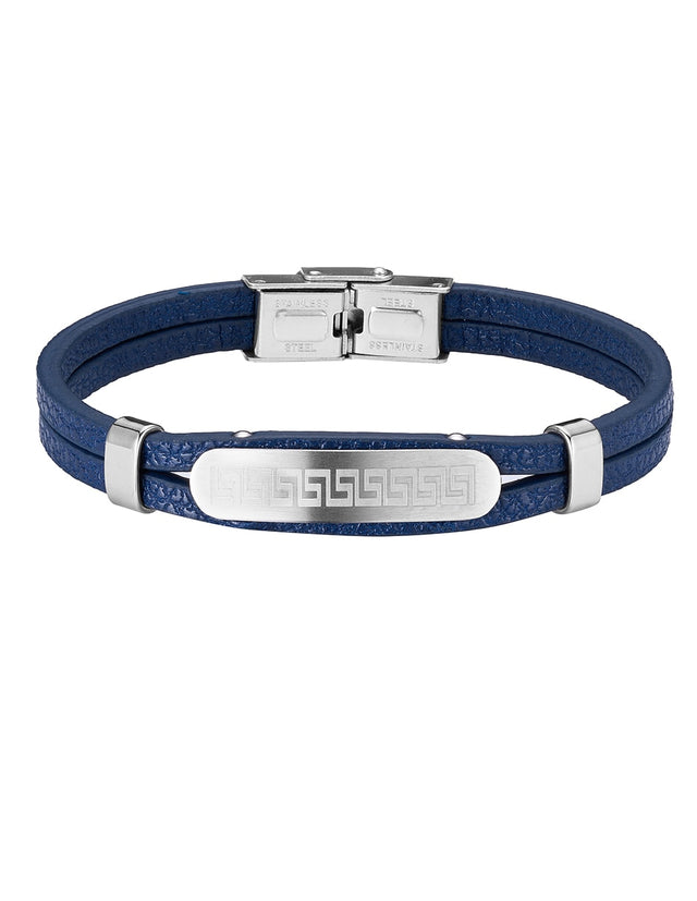 Pulsera Enso Hombre Moda EMB332BL Greek Plate