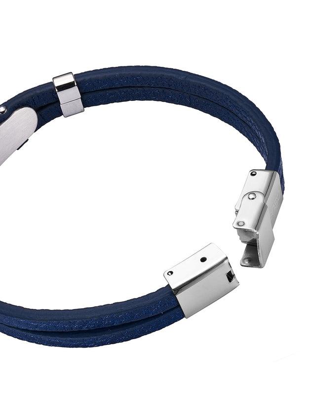 Pulsera Enso Hombre Moda EMB332BL Greek Plate
