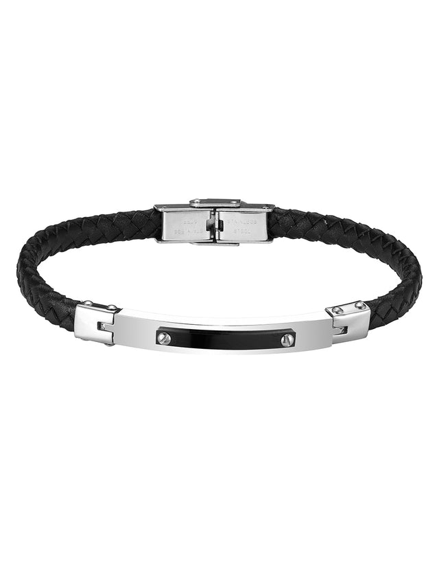 Pulsera Enso Hombre Moda EMB333B Slim Steel Bar