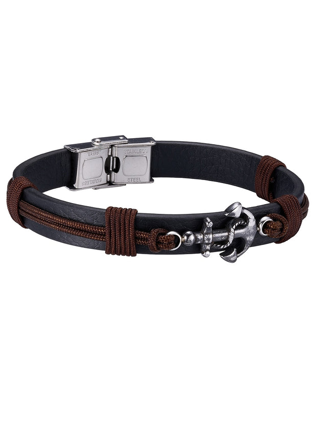 Pulsera Enso Hombre Moda EMB337B Anchor Cord