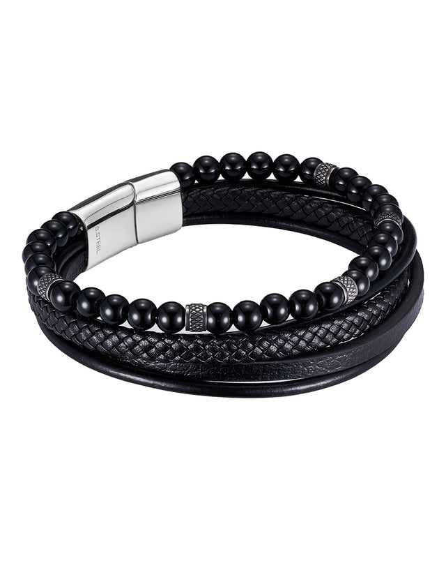 Pulsera Enso Hombre Moda EMB339B Triple Black