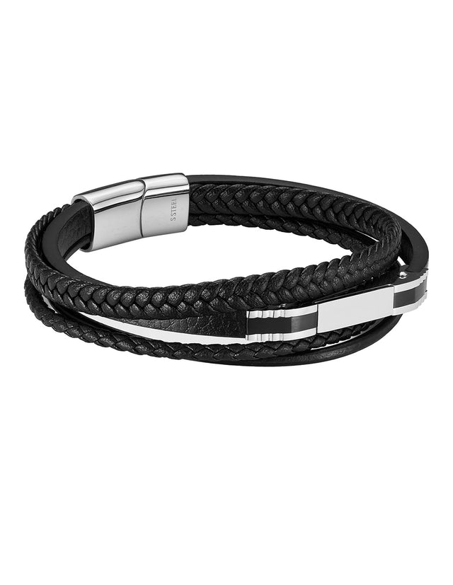 Pulsera Enso Hombre Moda EMB341B Linear Double