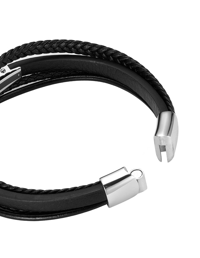 Pulsera Enso Hombre Moda EMB341B Linear Double