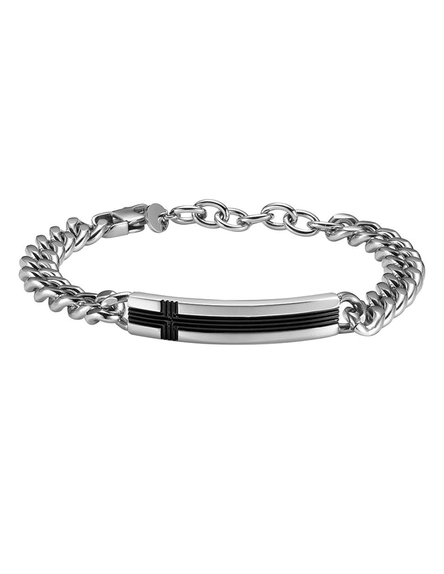Pulsera Enso Hombre Moda EMB346S Cross Chain