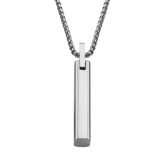 Collar Enso Acero Inoxidable Para Hombre EMN181S Plateado