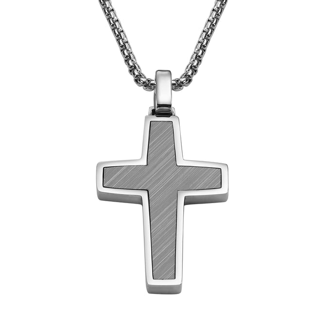 Collar Enso Acero Inoxidable Para Hombre EMN182S Plateado