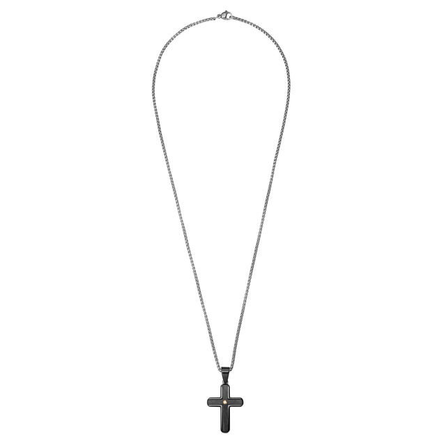 Collar Enso Acero Inoxidable Para Hombre EMN183B Negro